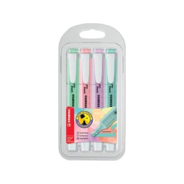 Evidenziatori Stabilo Swing Cool Pastel 1-4 mm assortiti Conf. 4 pezzi - 275/4-08