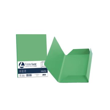 Cartellina 3 lembi Favini FOLDER 3L Luce&Acqua 200 g/m² 24,5x34,5 cm verde 60 conf.25 - A50D434