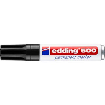 Marcatore permanente edding 500 punta scalpello 2-7 mm nero 4-500001