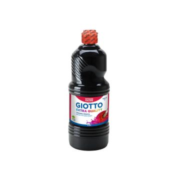 Tempera a base d'acqua GIOTTO Extra Quality flacone 1 lt nero 53342400