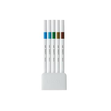 Fineliner Uni Emott - 0,4 mm - island color conf. 5 pezzi - M PEM-SY 5C 4