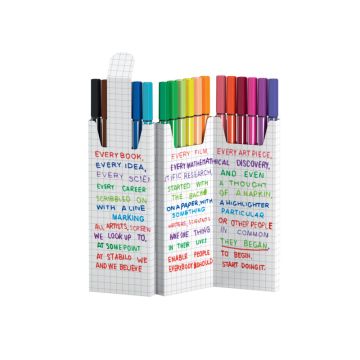 Pennarelli Stabilo Pen 68 astuccio ZigZag - tratto 1 mm - conf. 18 colori assortiti - 6818/8