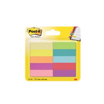 Segnapagina removibili in carta Post-it Notes Markers assortiti 10 blocchetti da 50 fogli - 670-10AB-EU