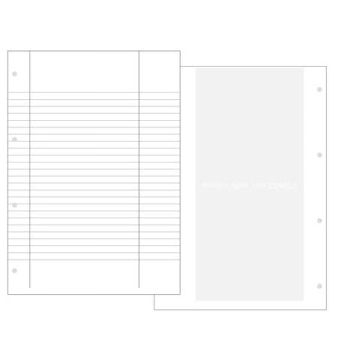 Carta uso bollo rigato O.C.L. con fori archivio 90 g - 500 ff - 210x2976 mm 1460F