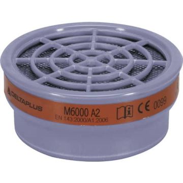 Kit di 2 filtri A2 per semi-maschere M6200 e M6400 Jupiter grigio - M6000EA2R