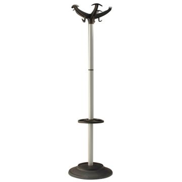 UNISIT APPENDIABITI 168CM A 5 POSTI C/PORTAOMBRELLI NERO/GRIGIO
