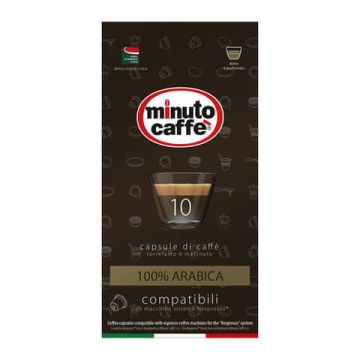 Caffè in capsule compatibili Nespresso Minuto caffè Espresso love3 100% arabica astuccio 10 pezzi - 01349