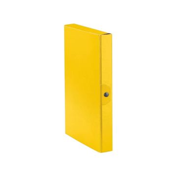 Cartelle portaprogetti Esselte C24 EUROBOX dorso 4 cm presspan biverniciato giallo - 390324090