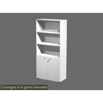 Armadio componibile Artexport 2898 ante basse in melaminico Bianco AR-ST+AR-AB-3