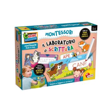 Gioco in scatola Lisciani metodo Montessori Laboratorio di Scrittura - 95186