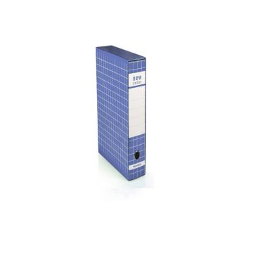 Registratore protocollo BREFIOCART New Color Mignon 35x28,5 cm dorso 5 cm con custodia blu - 0201183.BL