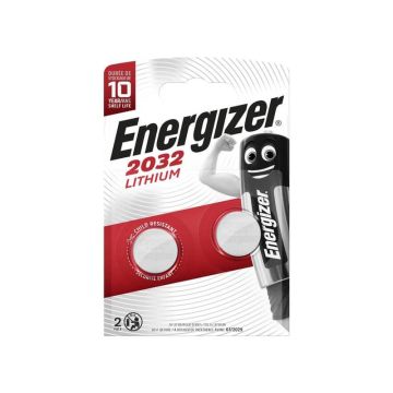 Batterie al litio a bottone ENERGIZER CR2032 conf. da 2 - E301021403