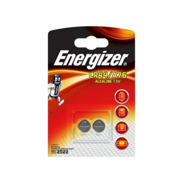 Batterie alcaline a bottone ENERGIZER LR44/A76 conf. da 2 - E301536600