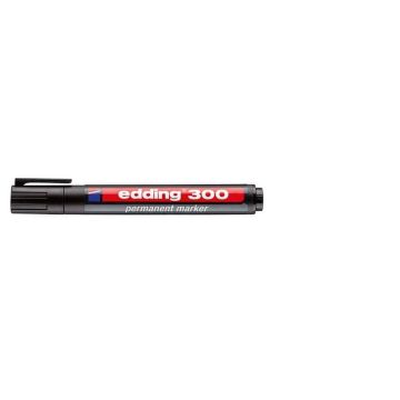 Marcatore permanente edding 300 punta conica 1,5-3 mm nero 4-300001