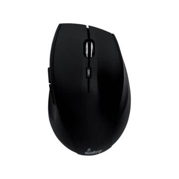 Mouse ottico Media Range 5 pulsanti, serie highline, wireless 1600 dpi nero MROS208