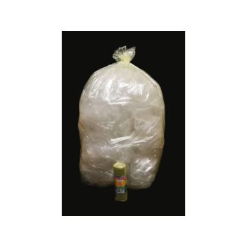 Sacchi immondizia ROLSAC in polietilene rigenerato capacità 97 l GIALLO TRASP. rotolo da 10 pz. - 10467 - PROMOZIONE IN SCADENZA