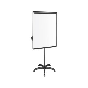 Lavagna magnetica a fogli mobili con 5 ruote Q-Connect cancellabile 70x100 cm bracci estensibili bianco - EA4806176GR