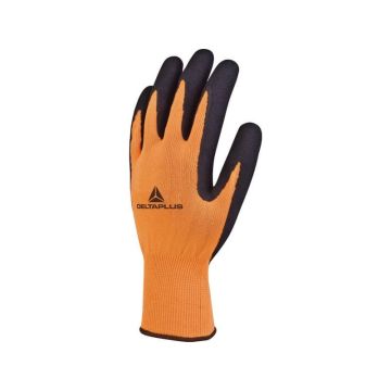 Guanto da lavoro Delta Plus Apollon VV733 in maglia poliestere arancio taglia 7 - VV733OR07