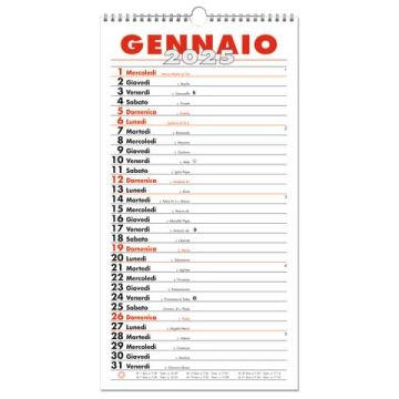Calendario da muro O.C.L. 16x34 cm - 1400