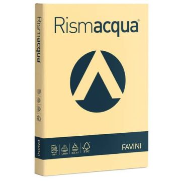 Carta colorata Favini Rismacqua colori tenui 200 g/m² A4 camoscio 02 - Risma da 125 fogli - A67R104