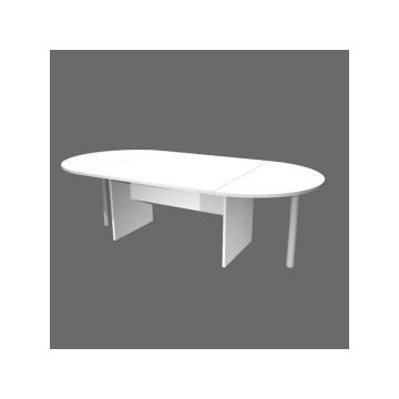 Tavolo riunione ovale Artexport Presto 220x110x72h cm. bianco TR/220/3