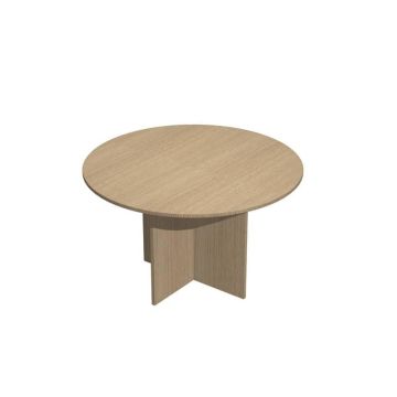 Tavolo riunione rotondo Artexport Presto 120x72h cm. rovere 60121/C