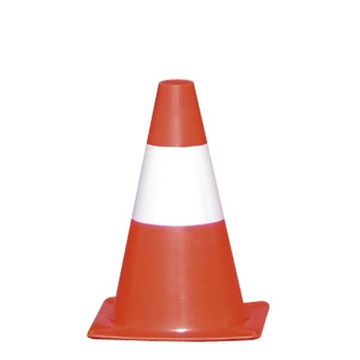 CARTELLI SEGNALATORI Cono segnaletico - bianco/rosso - altezza 30 cm