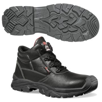 Calzatura di sicurezza Texas UK S3 SRC Rockeroll - pelle grana mina idrorepellente - numero 43 - nero - U-Power