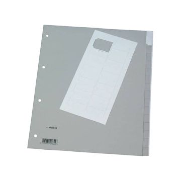 Divisore neutro Q-Connect grigio XL 24x29,7 cm ppl 15 fogli KF01855