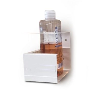 METALPLUS Supporto da parete porta dispenser da 500ml - max D 80mm