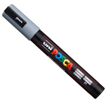 Marcatore a tempera Posca Uni-Ball punta media 2,5 mm grigio M PC5M GR