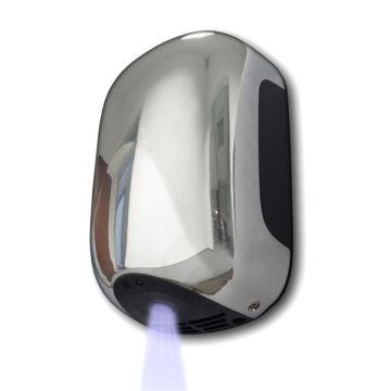 MEDIALINTERNATIONAL Asciugamani automatico Mini Zefiro - 23,8x15,6x9,9 cm - 900 W - ABS - cromato - Medial International