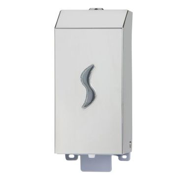 MEDIALINTERNATIONAL Dispenser per sapone liquido - 9,5x10,5x22,5 cm - capacitA' 0,5 L - acciaio inox - Medial International