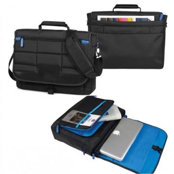 NIJI ITALIANA Cartella p/notebook in tessuto - extra strong - nero - 42x30x20 - Niji