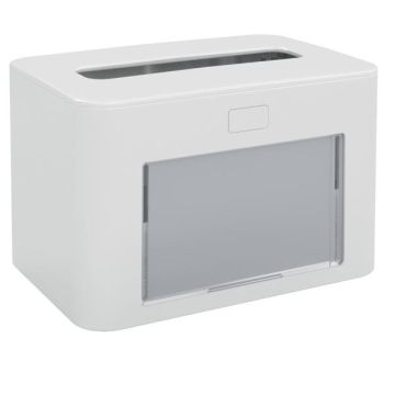 Dispenser personalizzabile per tovaglioli interfogliati - bianco - Papernet