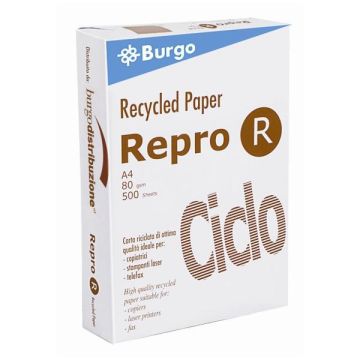 Carta per stampanti BURGO REPROR CICLO A4 80G/MQ bancale da 240 risme