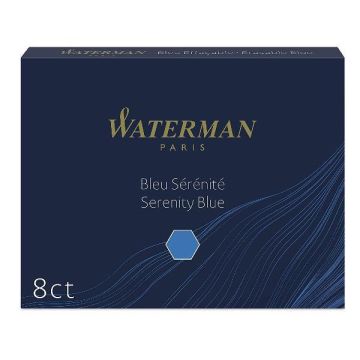 Cartucce inchiostro per Stilografica Waterman in conf. 8 pezzi Waterman inchiostro blu - S0110860
