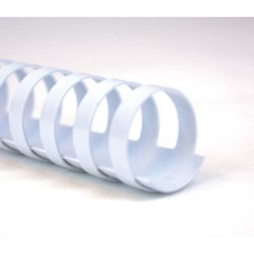 Dorsi plastici a 21 anelli GBC CombBind 14 mm A4 bianco - fino a 125 fogli conf da 100 dorsi - 4028198