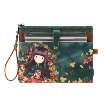 Gorjuss - Custodia per accessori a doppia tasca - Foglie d'autunno