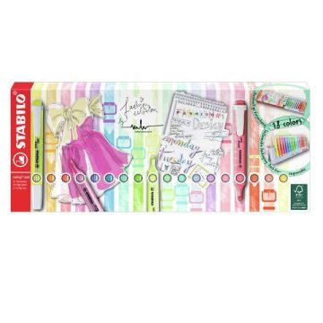 Evidenziatori Swing Cool Pastel Stabilo conf. 18 colori assortiti - 275/18-01-5