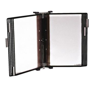 Leggio antibatterico da muro + 10 buste - A4 - nero - Tarifold