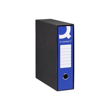 Registratore protocollo con custodia Q-Connect dorso 8 cm - 23x33 cm - blu Q/PROT8BL