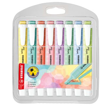 Evidenziatori Swing Cool WOW Stabilo conf. 8 colori assortiti Pastel 275/8-08-1