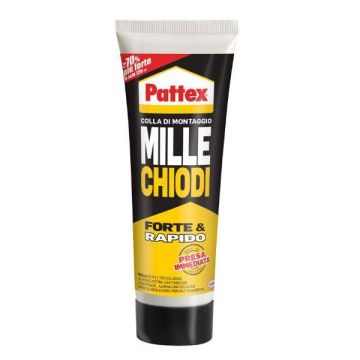 Adesivo acrilico Pattex Millechiodi Forte&Rapido 100g - 1947976