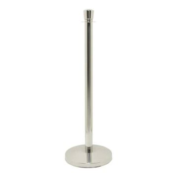 Set da 2 colonne segnapercorso (Asse + Base) 100x33x33 cm Securit cromato RS-LW-CH