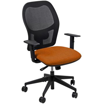 Seduta ergonomica Hubble - tessuto post consumo - arancione - Unisit