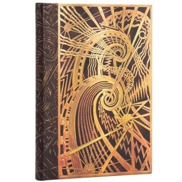 Paperblanks. Quaderno copertina rigida con elastico, a righe cm 12x17. New York deco