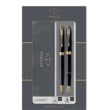 PARKER GIFT SET SONNET BLACK SFERA+ROLLER