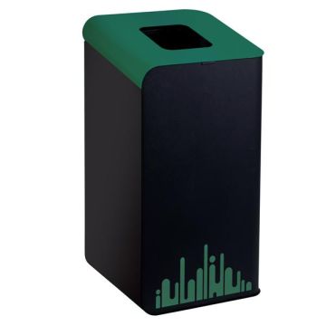 MEDIALINTERNATIONAL Gettacarte Rubik Evo - per raccolta differenziata - verde - 80 lt - Medial International