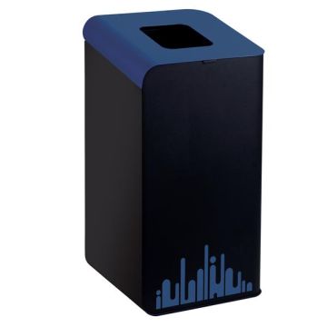 MEDIALINTERNATIONAL Gettacarte Rubik Evo - per raccolta differenziata - blu - 80 lt - Medial International